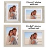 Americanflat 5x7 Picture Frame Set of 4 - Use Picture Frame with Mat or 5x7 Frame Without Mat - Rustic Picture Frames with Textured Engineered Wood - 3 of 4