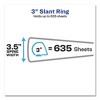 Avery Heavy-Duty Non Stick View Binder with DuraHinge and Slant Rings, 3 Rings, 3" Capacity, 11 x 8.5, Black, (5600) - 3 of 4