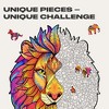 Unidragon Mysterious Lion 106 Piece Shaped Wooden Jigsaw Puzzle - 2 of 4