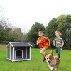 FURNIinspire Outdoor Wooden Dog House, Waterproof Dog Cage, Windproof and Warm Dog Kennel, Dog Crates for Medium Dogs Pets Animals, - 2 of 4