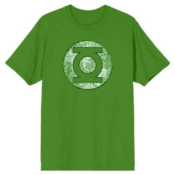 Green Lantern Distressed Logo Men's Green T-Shirt