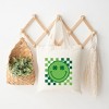 City Creek Prints Clover Eyes Smiley Canvas Tote Bag - 15x16 - Natural - 2 of 2