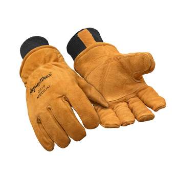 RefrigiWear Warm Fleece Lined Fiberfill Insulated Cowhide Leather Work Gloves