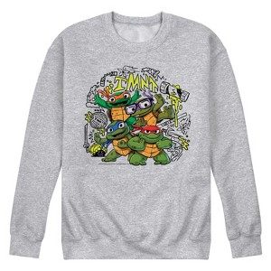 Men's - Teenage Mutant Ninja Turtles Mutant Mayhem - Tmnt Mm Sketchy Graphic Fleece Sweatshirt - 1 of 4
