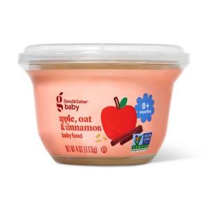 Apple Cinnamon Oats Baby Food - 4oz - Good & Gather™ - 1 of 4