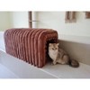 TiramisuBest Storage Ottoman Corduroy Bench Cat's Nest 3D Lamb Fleece Ottoman Oval Storage Bench Multi Functional Ottoman Seat Living Room - 4 of 4