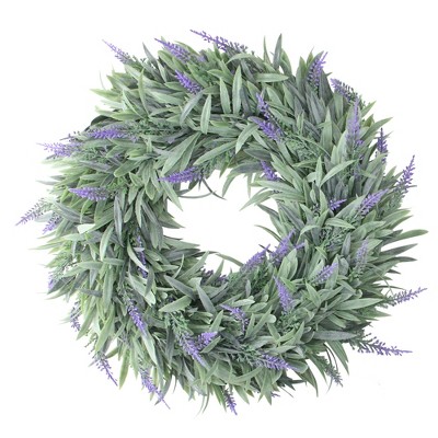 Northlight 14” Artificial Dusty Purple Springtime Wispy Lavender Wreath