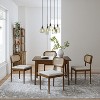 Hartmut Modern Ratten Dining Chair Set of 2 with Solid Wood Legs |ARTFUL LIVING DESIGN - 3 of 4