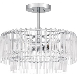 Quoizel Lighting Tayshia 3 - Light Semi-Flush Mount in  Polished Chrome - 1 of 1