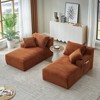 Dolonm Compressible Double Lounge Chair, Boneless Sofa with Cup Holder, , No Assembly,for Living Room,Bedroom - 4 of 4