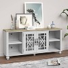 Festivo Vintage Style 60" TV Stand for TVs up to 70" White - image 2 of 4