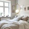 DORESshop 1-Light Modern Copper Pendant Light with White Glass Shade, No Bulb Included - 4 of 4