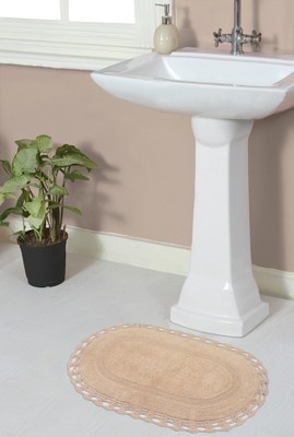 Hampton Crochet Collection Cotton Reversible Tufted Bath Rug - Home Weavers