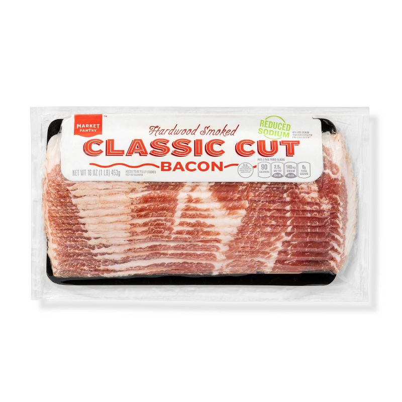 Lower Sodium Bacon - 16oz - Market Pantry&#8482;, 1 of 5