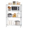 IRIS 4 Shelf Wire Storage Unit Silver - 2 of 4
