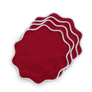 Solino Home Linen Scallop Placemats | Giselle Scallop Edge - 1 of 4