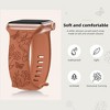 HTUTWOO Engraved Butterfly Apple Watch Band, Soft Silicone Strap 38/40/41/42/44/45/49mm, for iWatch Series 10 9 8 7 6 5 4 3 2 1 SE Ultra - 2 of 4