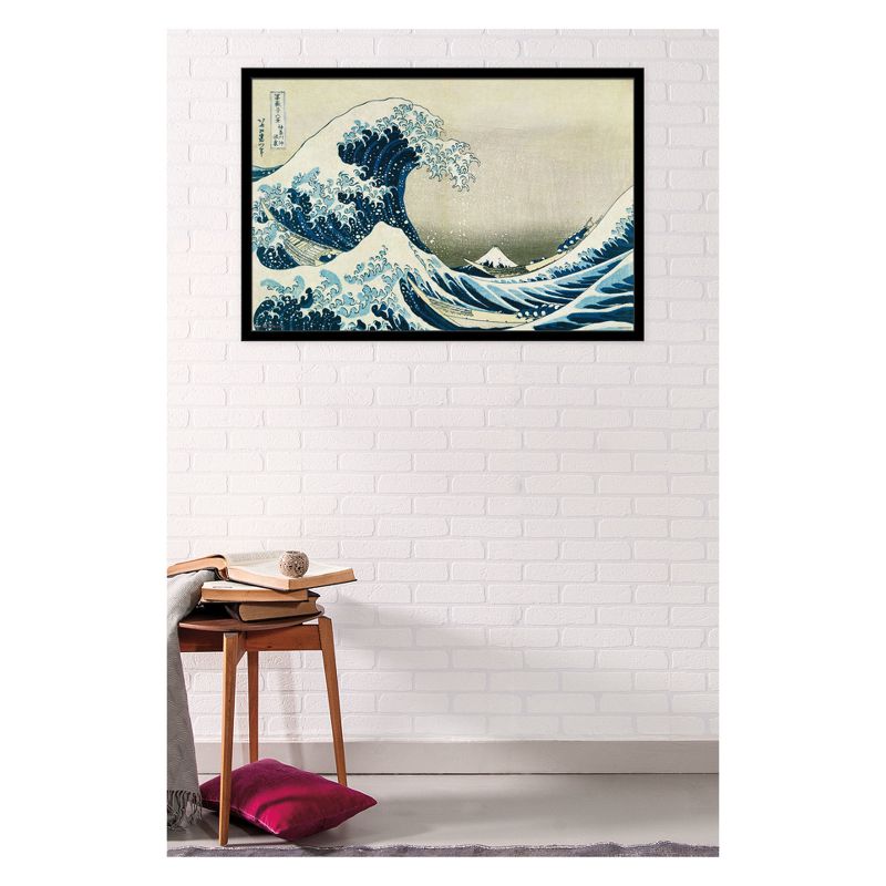 The Great Wave Framed Poster Trends International, 4 of 7
