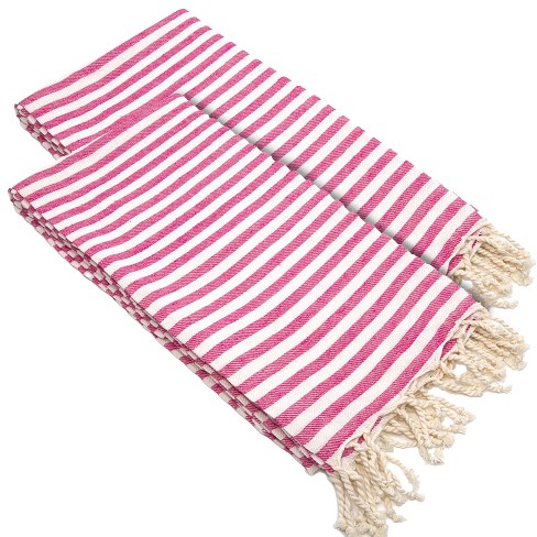 Paradise Fun Turkish Beach Towel | Cacala, Coral