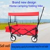 Vynxaria Garden Shopping Beach Cart folding wagon  red - 3 of 4