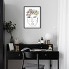 18" x 24" Flower Girl 2 by Nikki Chu Framed Canvas Art Print - Masterpiece Art Gallery: Modern Portrait & Botanical Decor - 4 of 4