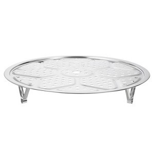 Unique Bargains Stainless Steel Heat Resistant Rust Resistant Steamer Rack with Stand - 1 of 4