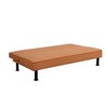 DOMETOUR Modern Armless Calico Sofa Bed – Convertible Sleeper Couch for Living Room, Guest Room or Small Apartment - 3 of 4