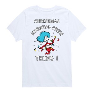 Boys' - The Cat in the Hat - Christmas Morning Crew Thing 1 Short Sleeve Graphic T-Shirt - 1 of 4
