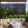 Dovelina Metal Outdoor Privacy Screen Freestanding Patio Decorative Screens - 2 of 4