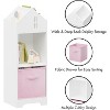 Kids Bookcase, Toddler Bookshelf, 2-Tier Storage Display Organizer, for Boys Girls Bedroom, Playroom, House, Collapsible Fabric Drawers - 4 of 4