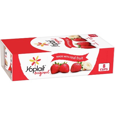 Yoplait Original Strawberry and Strawberry Banana Yogurt - 8pk/6oz Cups_1