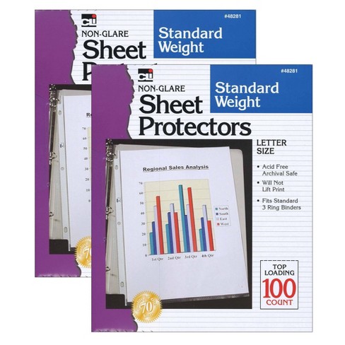 Staples Standard Weight Sheet Protectors, 4 x 6, Clear, 10/Pack