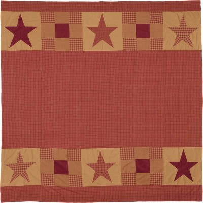 Ninepatch Star Shower Curtain w/ Patchwork Borders 72x72 VHC Brands