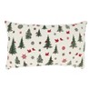 Saro Lifestyle Enchanted Evergreens Christmas Trees Throw Pillow Cover - image 2 of 3