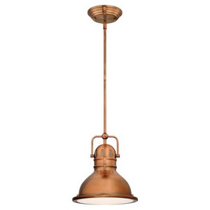 Westinghouse Boswell Washed Copper 1 lights Mini Pendant Light - 1 of 2