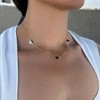 Adornia 14k Gold Plated Clover Station Necklace - 2 of 4