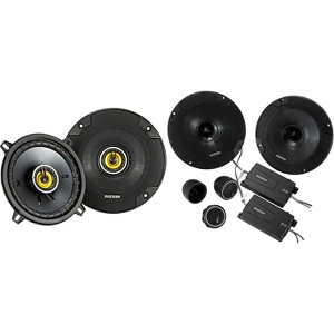 Kicker 46CSS654 CS-Series CSS65 6.5-Inch (160mm) Component System with .75-inch tweeters w/ 46CSC54 5.25" Coaxial Bundle - 1 of 4