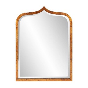 Howard Elliott 24"x32" Carson Carrington Tanumshede Antique Gold Mirror: Arched Wood Frame, Beveled Glass, Wall Mount - 1 of 4