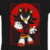 Sonic The Hedgehog Shadow Clenched Fist Youth Black Crew Neck Short Sleeve T-shirt - 2 of 3