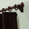 Lumi Home Furnishings Mix and Match Wood End Cap Finials Mahogany Wood Rod Pole 2ct - 4 of 4