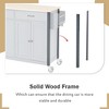 54" Kitchen Island Cart with Solid Wood Top, 4-Door Cabinet, 2 Drawers, Spice & Towel Rack, Adjustable Shelves, Locking Wheels - 4 of 4