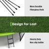 BestParts 14FT Outdoor Trampoline with Upgraded Arc Composite Poles, Safety Net, Ladder & Wind Stakes, Green - 4 of 4