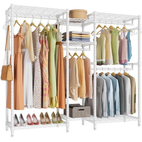 Costway A-frame Garment Rack Folding Clothes Hanger W/ Extendable
