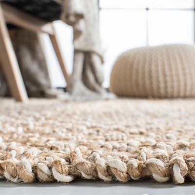 Ivory Elegance 36'' Wool Flat Woven Non-slip Area Rug