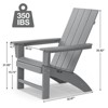 GARPROVM Cozy HDPE Adirondack Chair Weather-Resistant Outdoor Patio Chair - 2 of 4