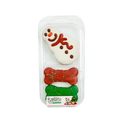 Molly's Barkery Snowman Cinnamon and Apple Flavor Dog Treats - 3.88oz