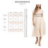 August Sky Women's Collared V-Neck Flap Pockets Tiered Midi Dress - 4 of 4