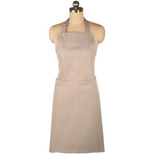MU Kitchen Adjustable Cotton Herringbone Weave Apron, 35-Inches - 1 of 1