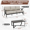EAGLE PEAK Urban Slate 2 Piece Modern Outdoor Patio Furniture Set, Outdoor Couch and Coffee Table Set - 2 of 4