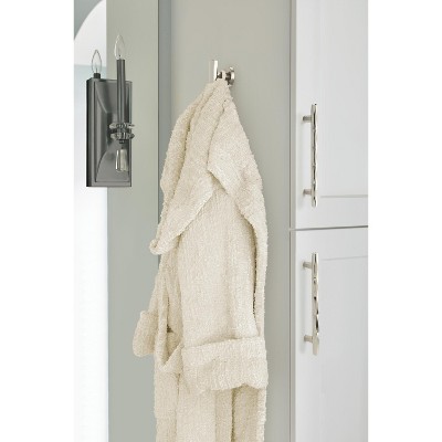 Polished Stainless Steel Wall Mounted Towel and Robe Hook